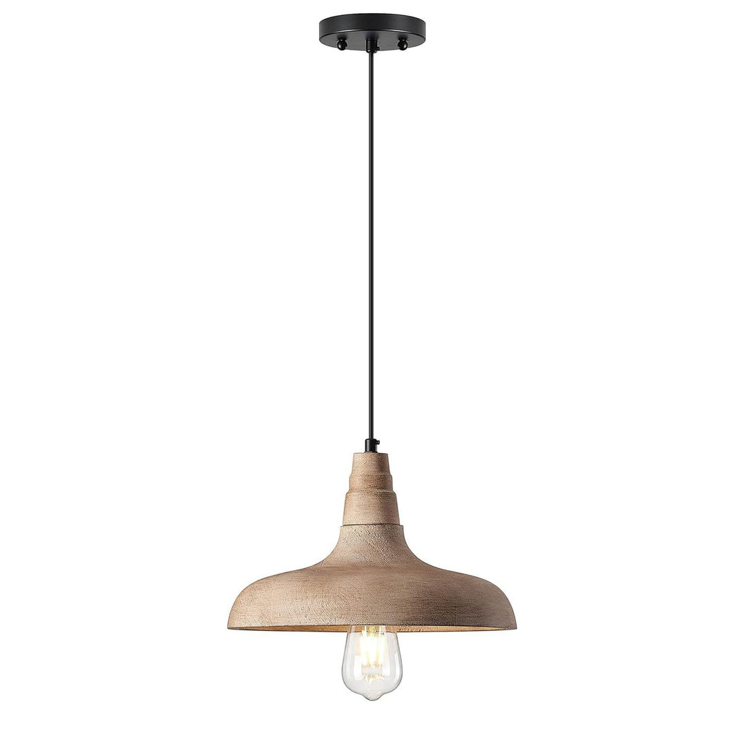 Acarira Lampe Pendentive Métal Bois Naturel - Neutralighting