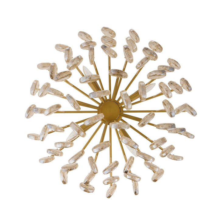 Aurora Chandelier à Gouttes en Verre Ambre Texturé - Neutralighting