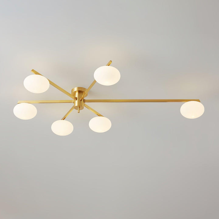 Lustra Plafonnier Noir Blanc Verre - Neutralighting