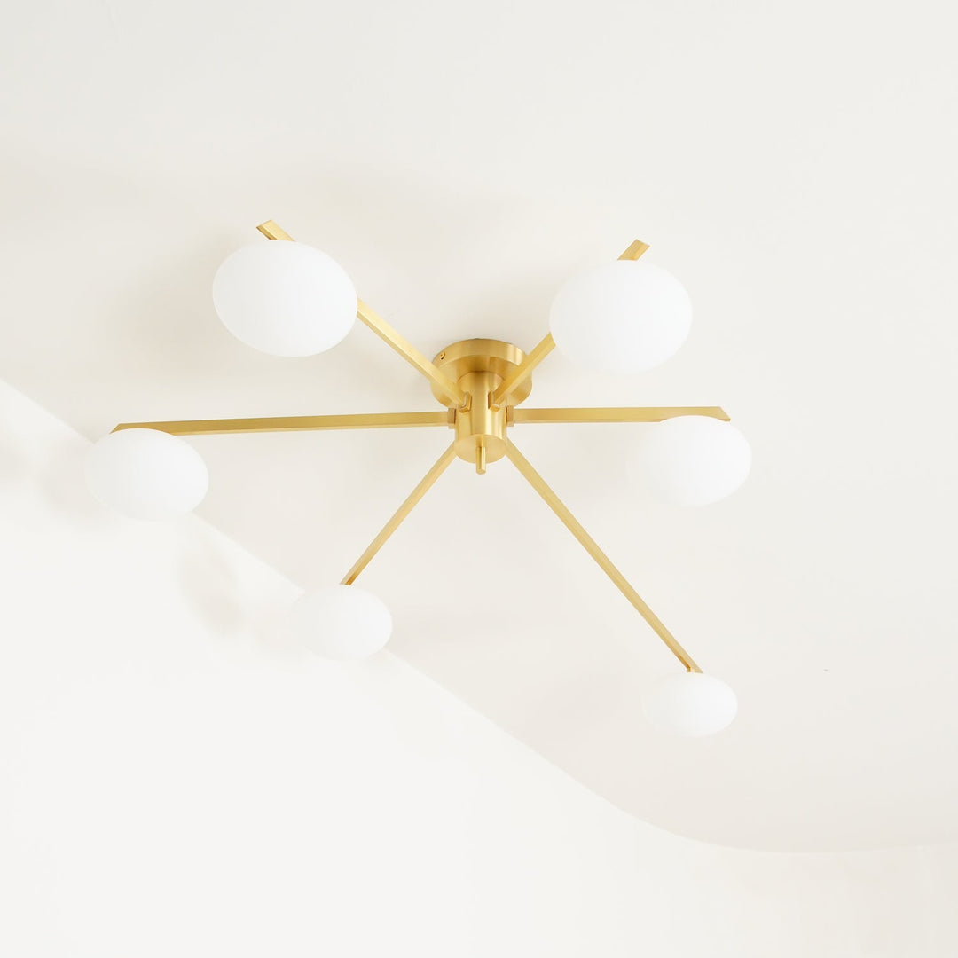 Lustra Plafonnier Noir Blanc Verre - Neutralighting