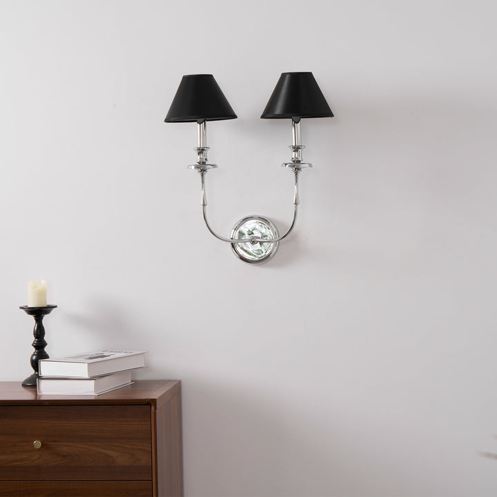 Vedoror Applique Murale Tissu Laiton Industriel Vintage - Neutralighting