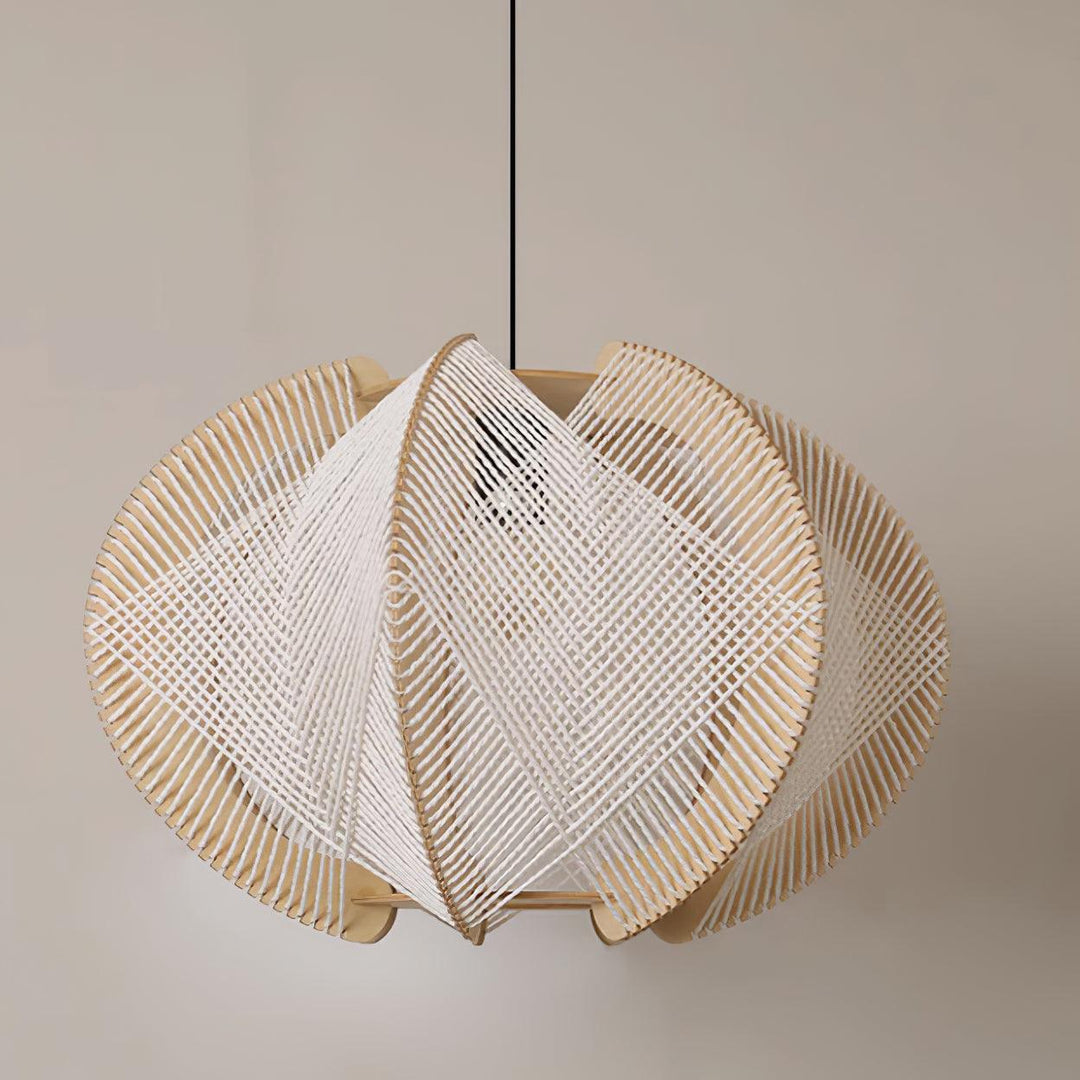 Calyraice Suspension en Bois et Corde de Chanvre - Neutralighting