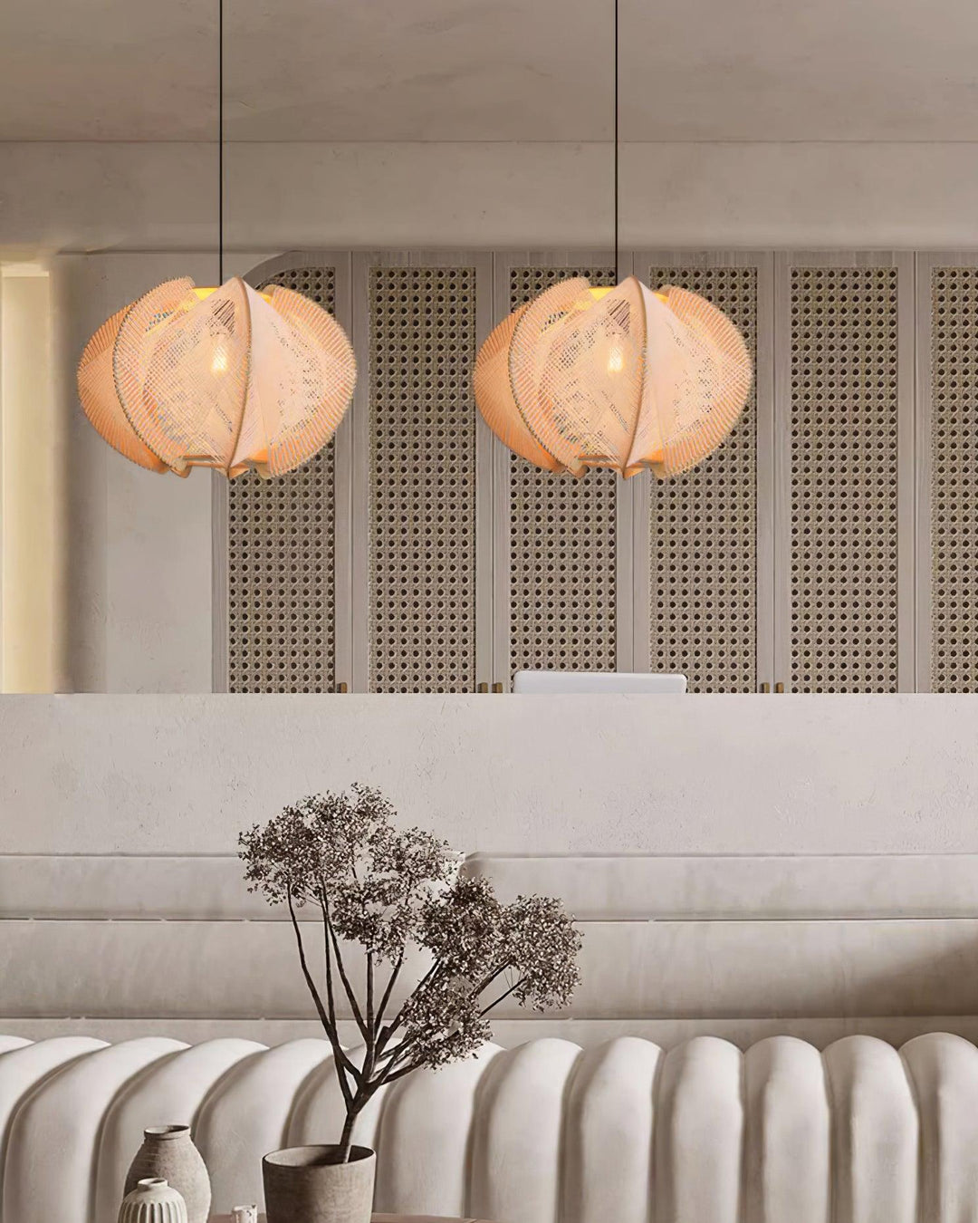 Calyraice Suspension en Bois et Corde de Chanvre - Neutralighting