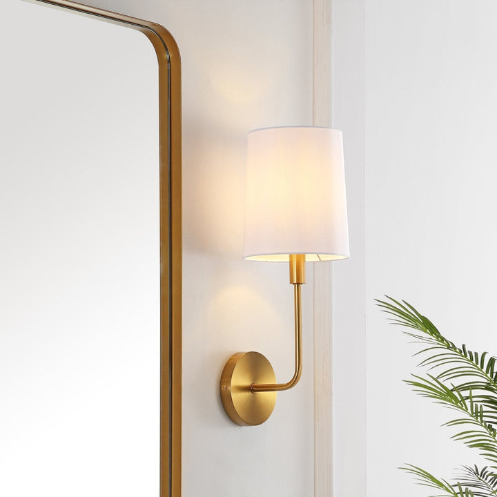 Orvynia Applique Murale Laiton Tissu Minimaliste Moderne - Neutralighting