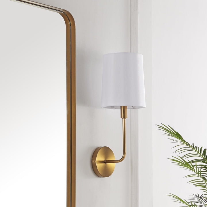 Orvynia Applique Murale Laiton Tissu Minimaliste Moderne - Neutralighting