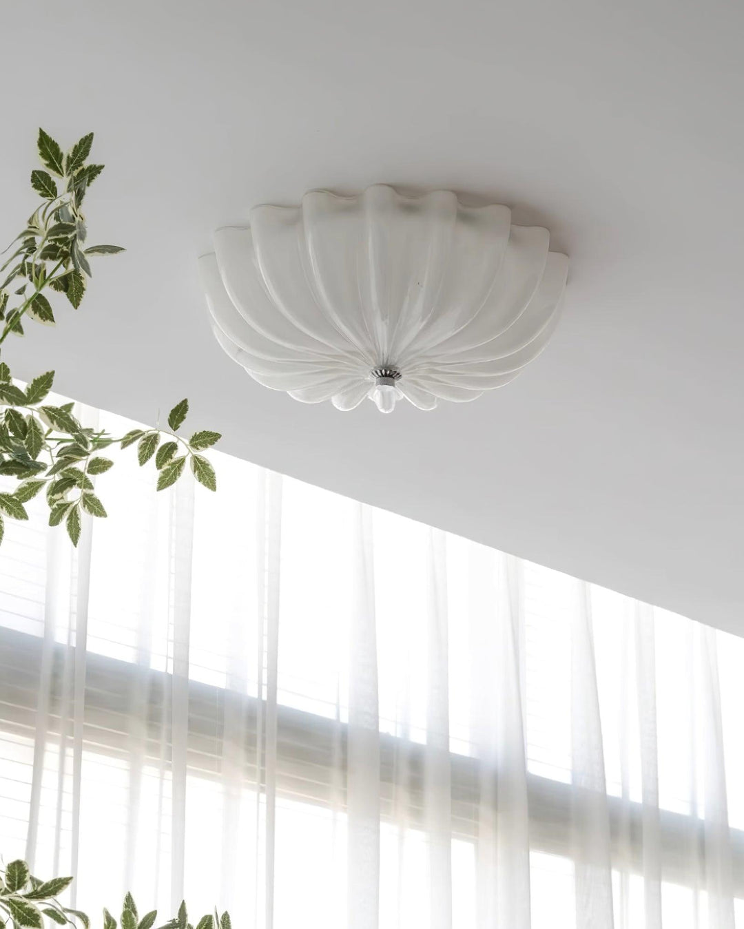 Jojo Plafonnier Élégant Verre Blanc - Neutralighting