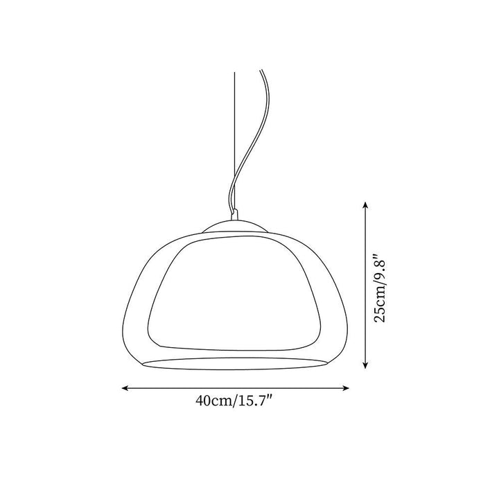 Elvo Lustra Lampe Suspendue Verre - Neutralighting