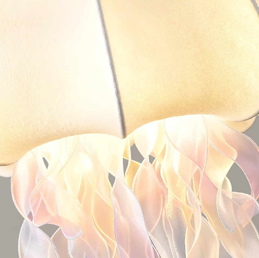 Jellyfish Lampe Pendante Rubans Irisés en Tissu - Neutralighting