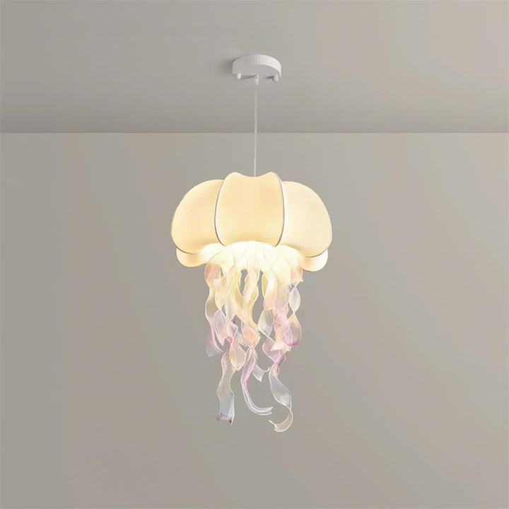 Jellyfish Lampe Pendante Rubans Irisés en Tissu - Neutralighting