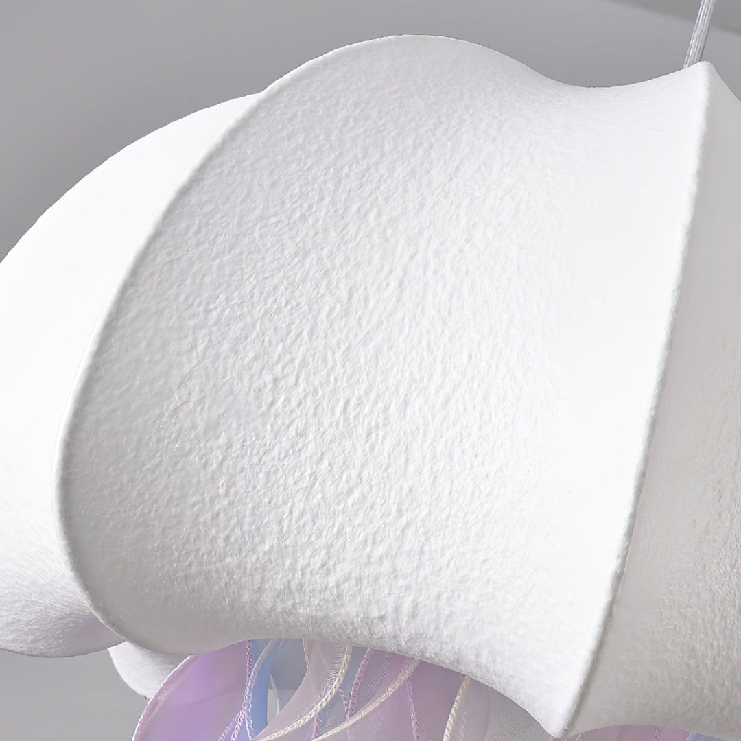 Jellyfish Lampe Pendante Rubans Irisés en Tissu - Neutralighting