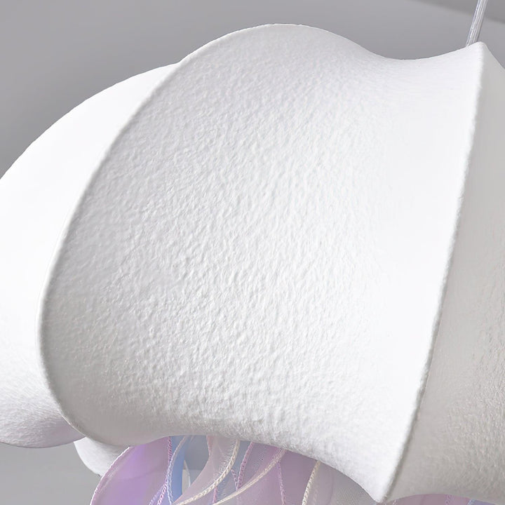 Jellyfish Lampe Pendante Rubans Irisés en Tissu - Neutralighting