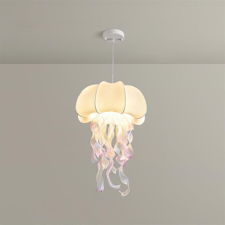 Jellyfish Lampe Pendante Rubans Irisés en Tissu - Neutralighting