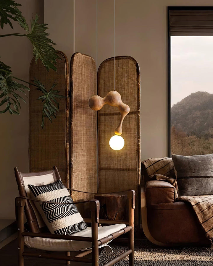 Thaddeus Lampe Pendante en Bois de Luxe - Neutralighting