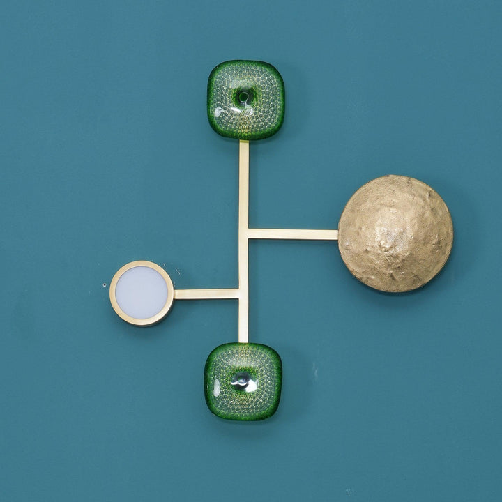 OrbitenApplique Murale en Laiton et Verre Moderne - Neutralighting