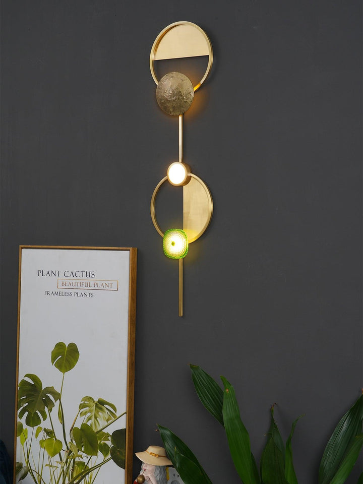 OrbitenApplique Murale en Laiton et Verre Moderne - Neutralighting