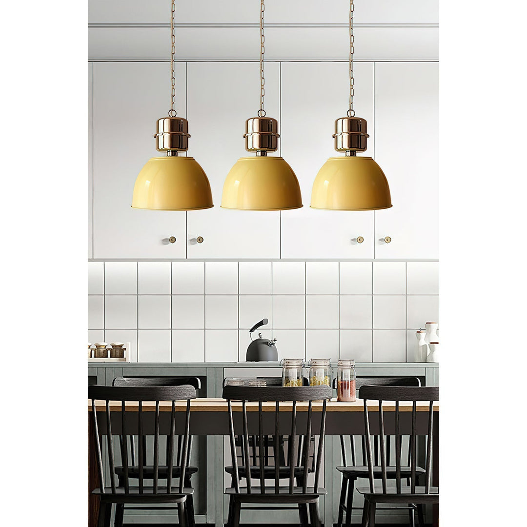 Evlaeia Lampe Pendentive Métal Orange Minimaliste Moderne - Neutralighting