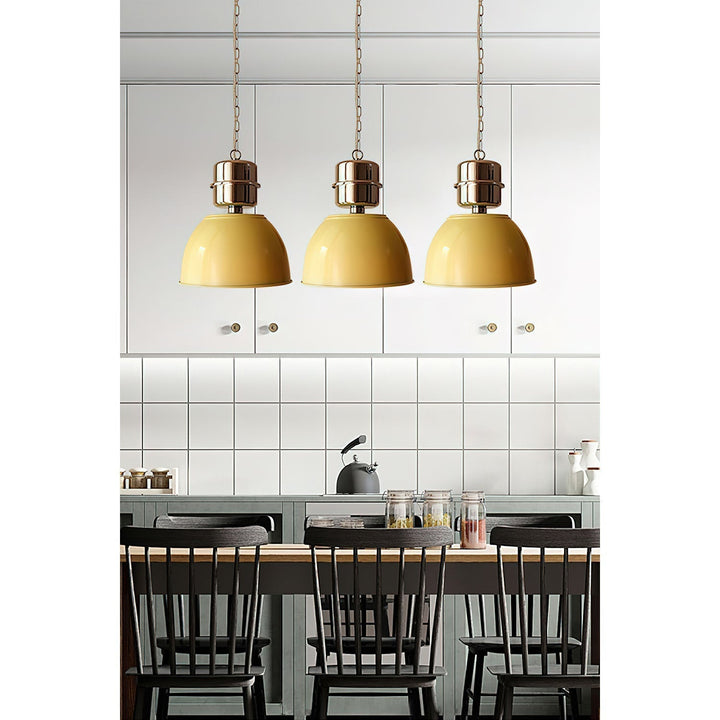 Evlaeia Lampe Pendentive Métal Orange Minimaliste Moderne - Neutralighting