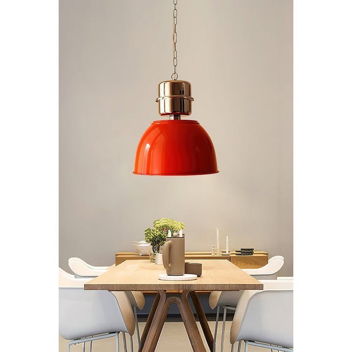 Evlaeia Lampe Pendentive Métal Orange Minimaliste Moderne - Neutralighting