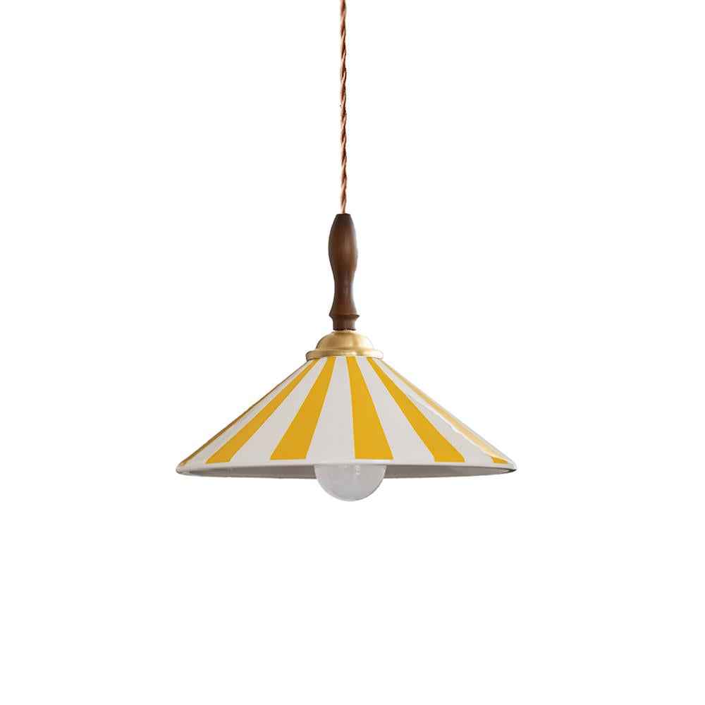 Jollycap Suspension Abat-jour Céramique Rayé - Neutralighting