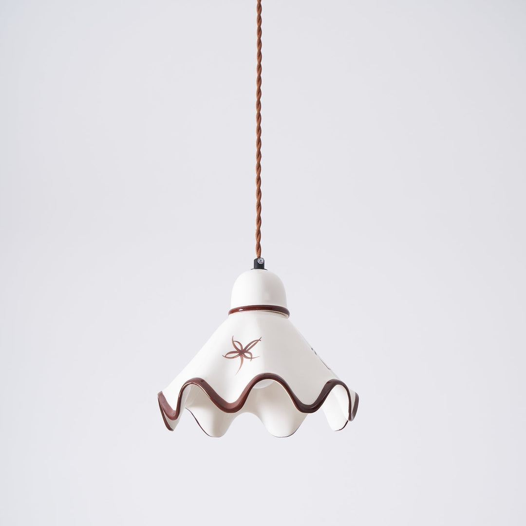 Kora Lampe Pendante Abat-jour Céramique Ondulé - Neutralighting