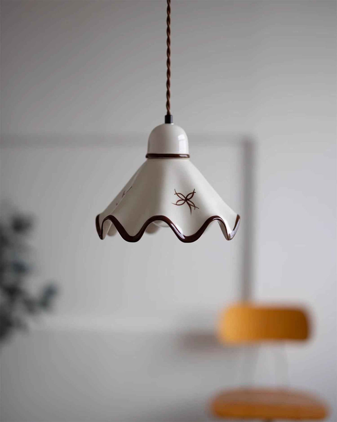 Kora Lampe Pendante Abat-jour Céramique Ondulé - Neutralighting