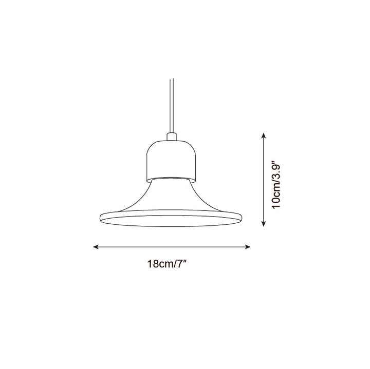 Ritta Lampe Pendante Forme Trompette Travertin - Neutralighting