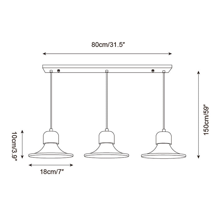Ritta Lampe Pendante Forme Trompette Travertin - Neutralighting