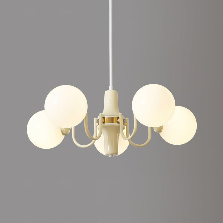 Aira Chandelier en Verre Teinte Crème - Neutralighting