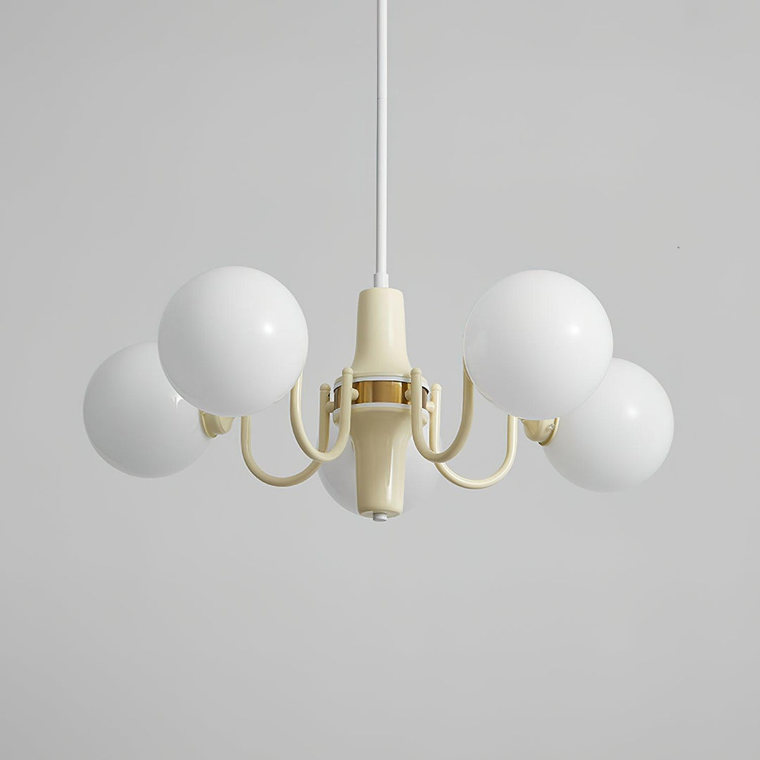 Aira Chandelier en Verre Teinte Crème - Neutralighting