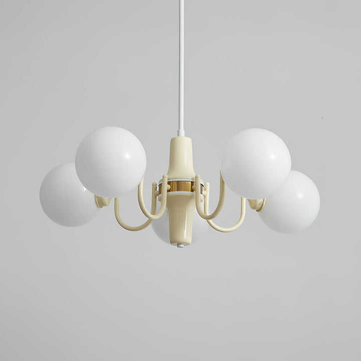 Aira Chandelier en Verre Teinte Crème - Neutralighting