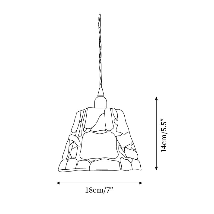 Mavine Suspension en vitrail de style Tiffany - Neutralighting