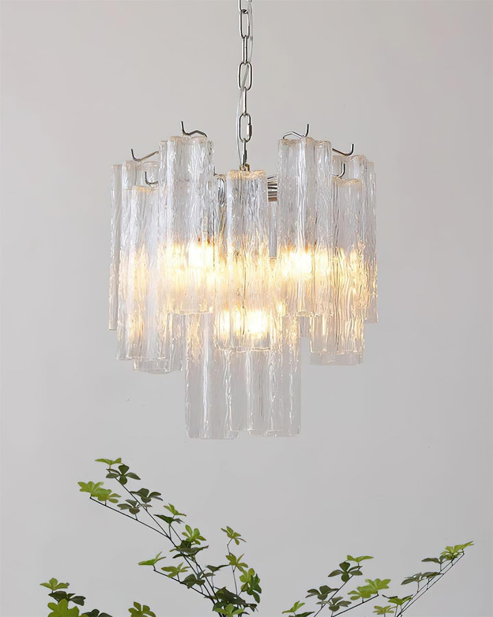 Kamenicky Lustre Cascades de Verre en Niveaux - Neutralighting
