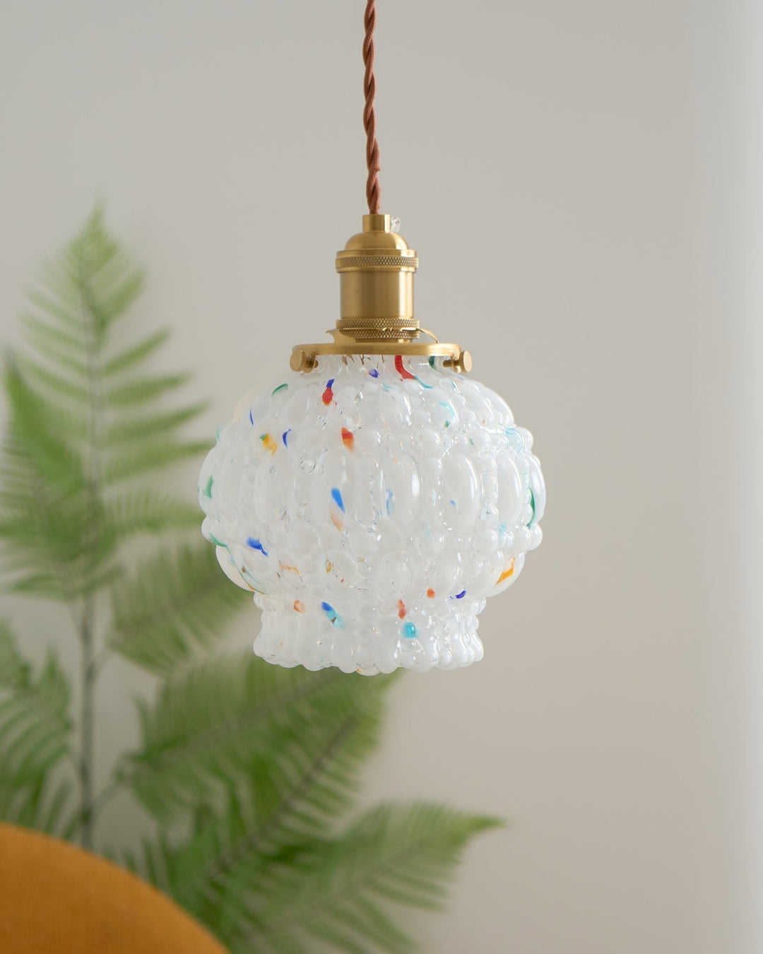 Jovik Lampe Suspendue en Verre Texturé - Neutralighting