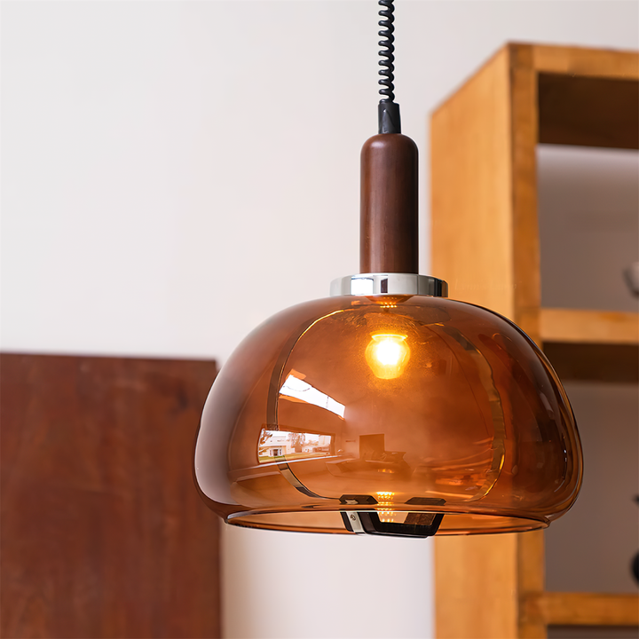 Karina Suspension Ambre Verre Moderne - Neutralighting
