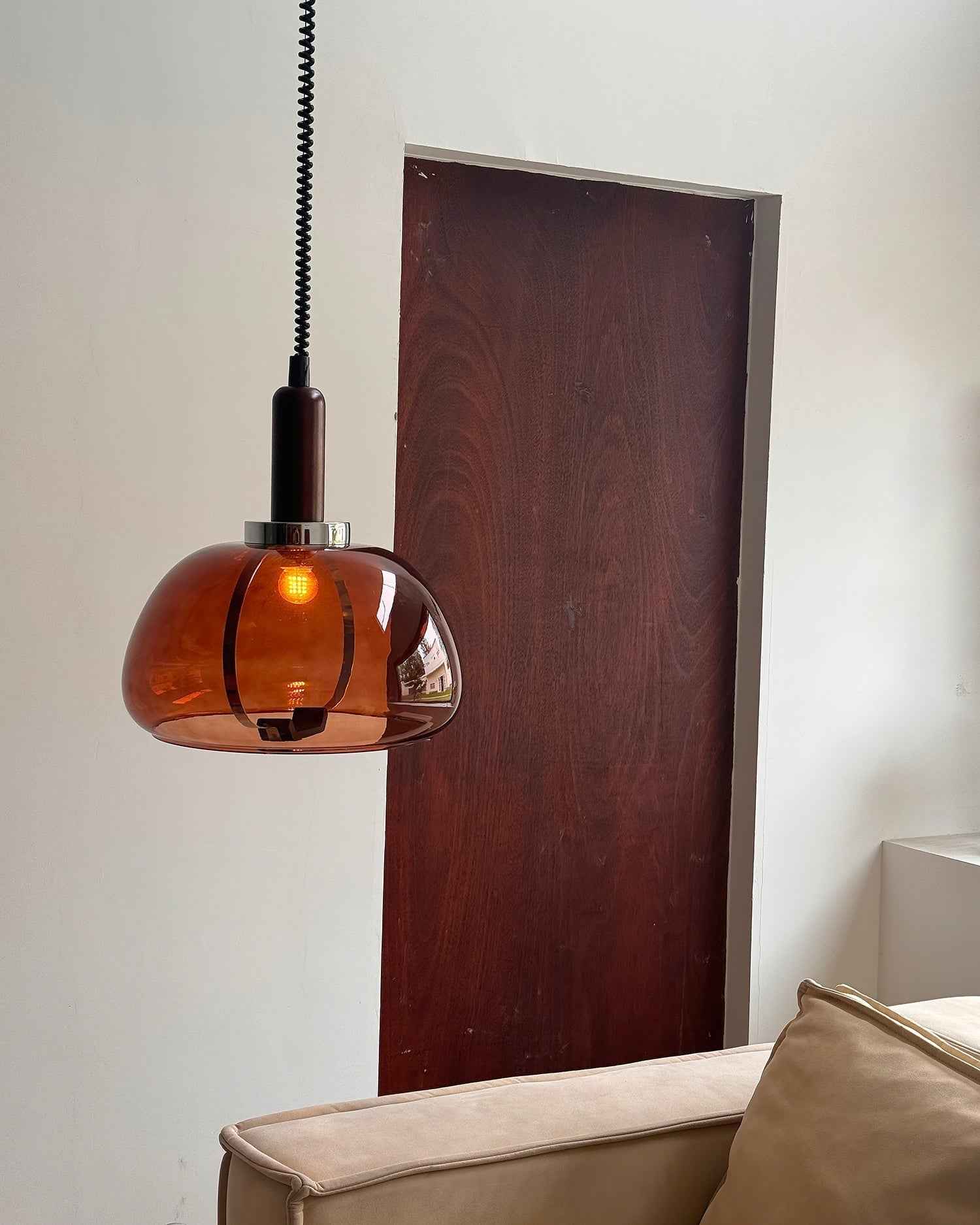 Karina Suspension Ambre Verre Moderne - Neutralighting