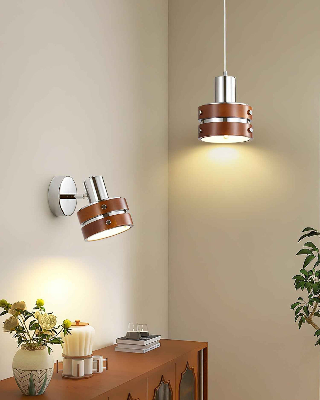 Karry Suspension Chrome Bois - Neutralighting