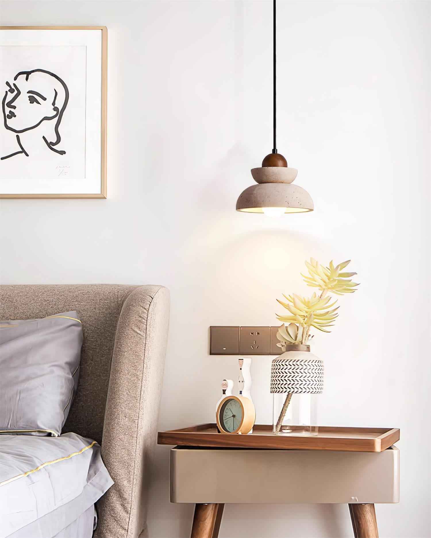 Nova Lampe Pendante Moderne Nordic en Bois - Neutralighting