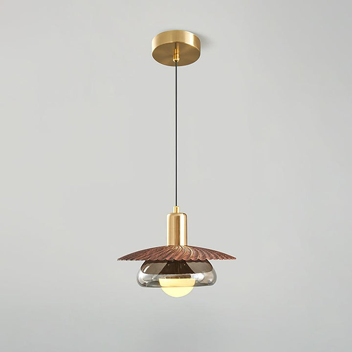 Elysor Lustra Lampe Suspendue Laiton et Verre - Neutralighting