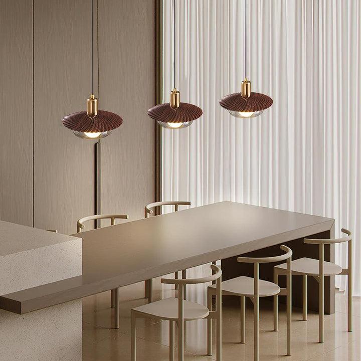Elysor Lustra Lampe Suspendue Laiton et Verre - Neutralighting
