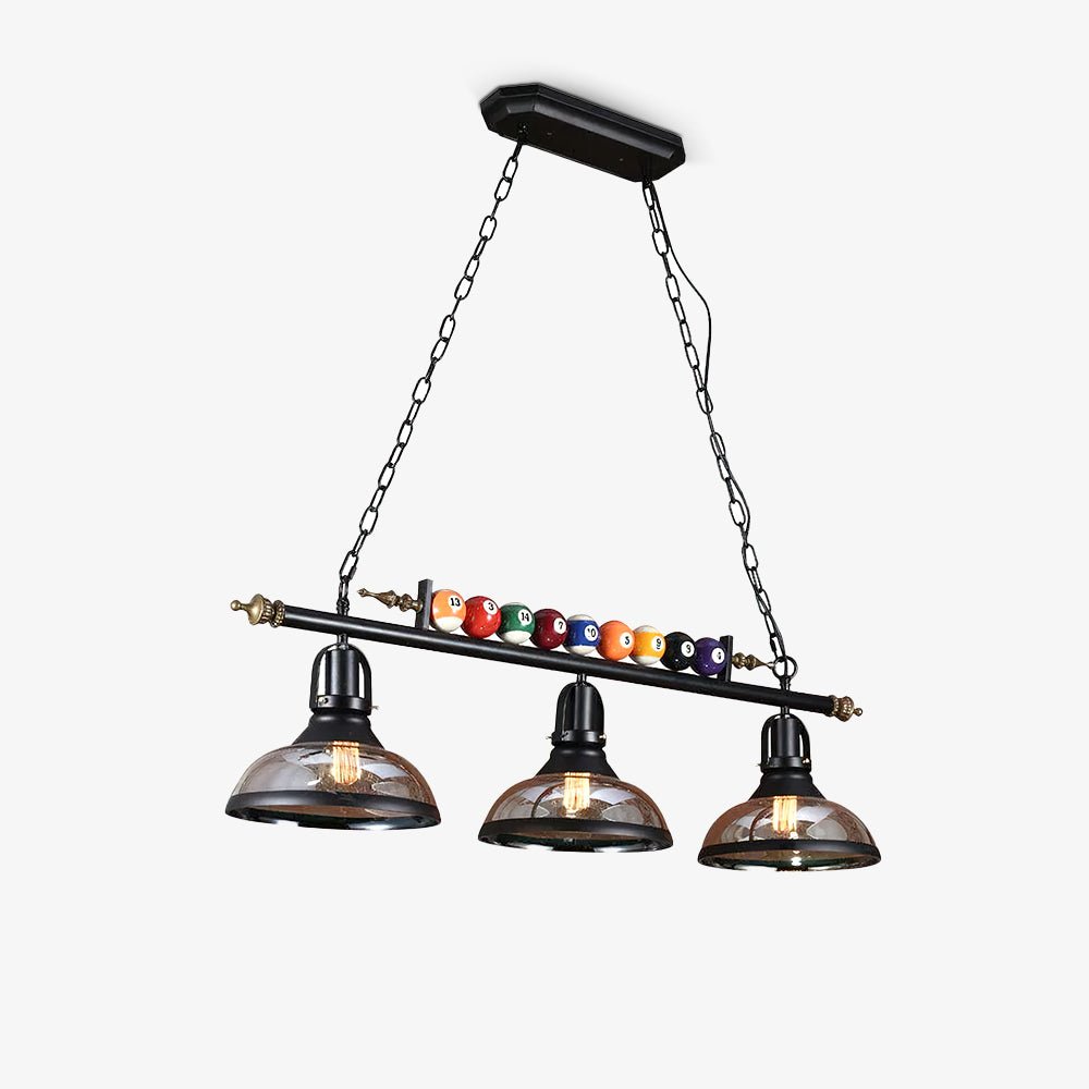 Lustra Chandelier en Verre Noir Balles de Billard Moderne - Neutralighting