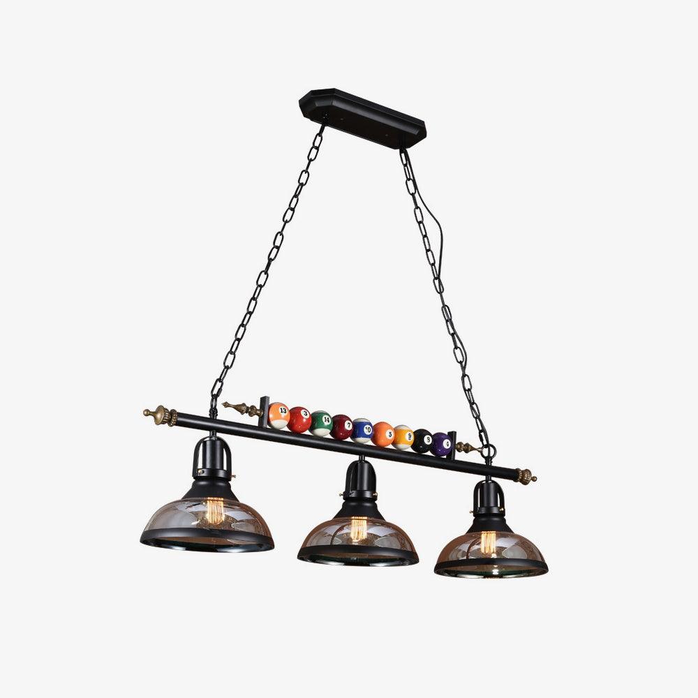 Lustra Chandelier en Verre Noir Balles de Billard Moderne - Neutralighting