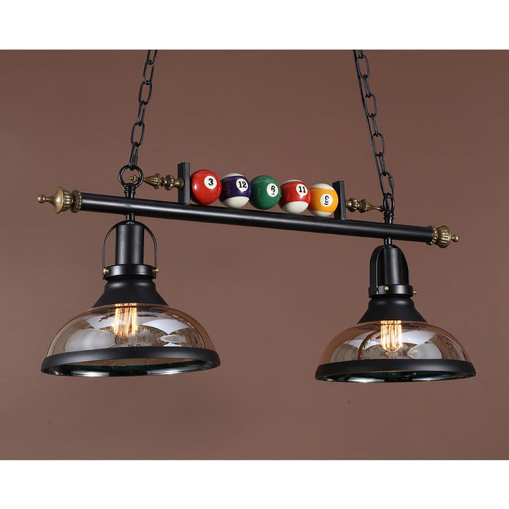 Lustra Chandelier en Verre Noir Balles de Billard Moderne - Neutralighting