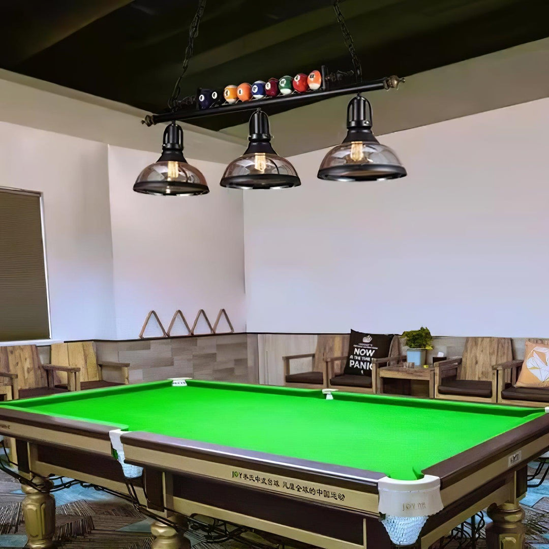 Lustra Chandelier en Verre Noir Balles de Billard Moderne - Neutralighting