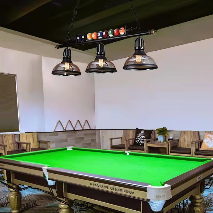 Lustra Chandelier en Verre Noir Balles de Billard Moderne - Neutralighting