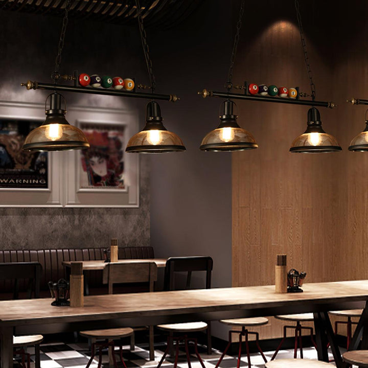 Lustra Chandelier en Verre Noir Balles de Billard Moderne - Neutralighting