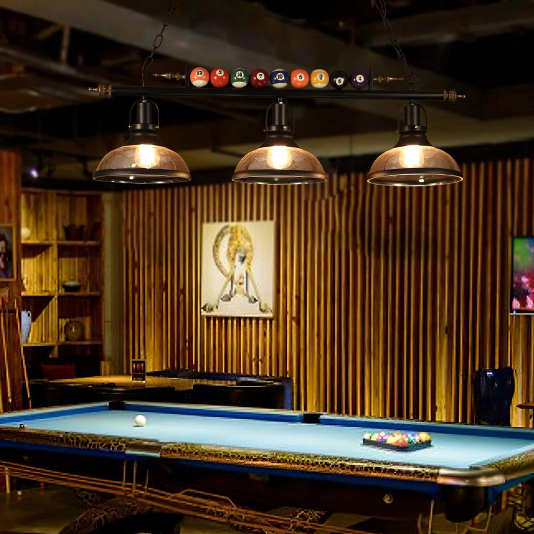 Lustra Chandelier en Verre Noir Balles de Billard Moderne - Neutralighting
