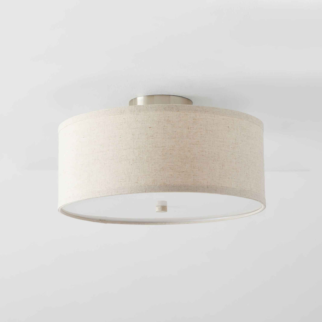 Lustra Métal 41cm Blanc LED