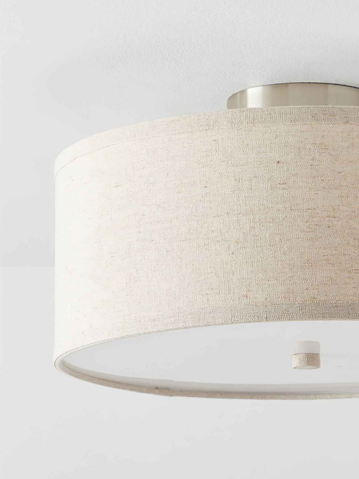Lustra Métal 41cm Blanc LED