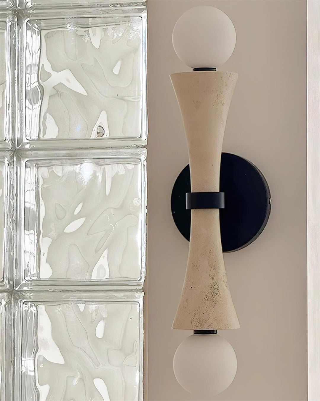 Katia Applique Murale Travertin Sablier - Neutralighting