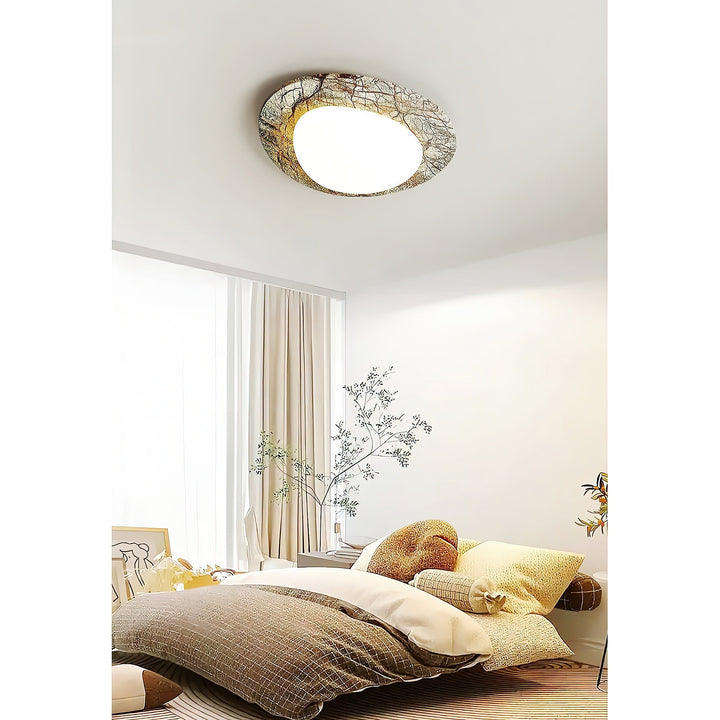 Cishaora Lampe Plafonnier Marbre Blanc Minimaliste Moderne - Neutralighting